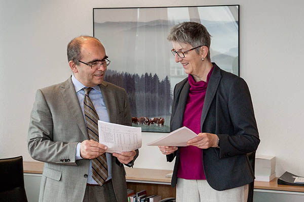 Der Vorstand der KVBW: Dr. Karsten Braun und Dr. Doris Reinhardt