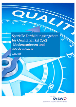 Vorschaubild Broschüre Fortbildungsangebote für QZ-Moderatoren