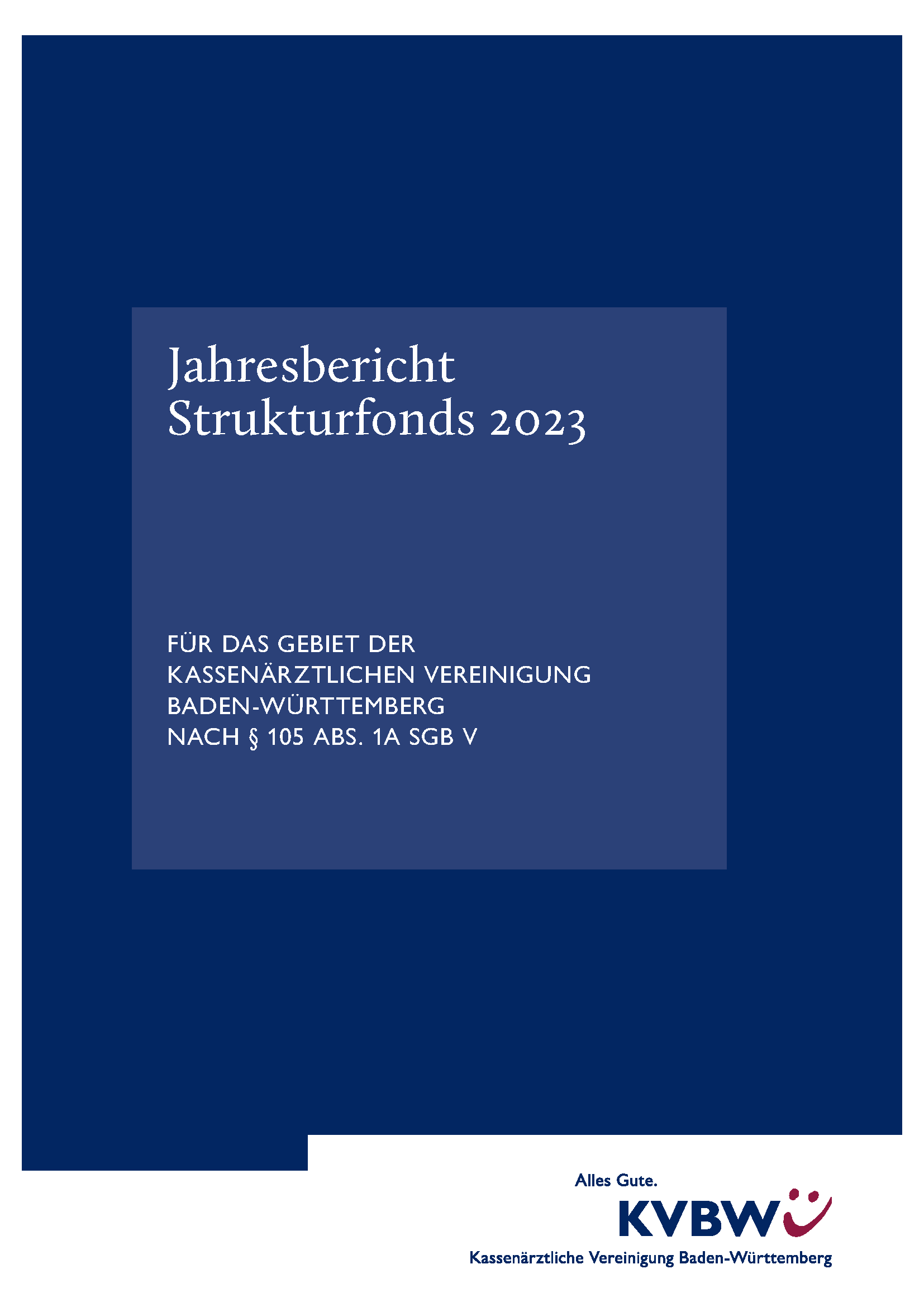 KVBW-Jahresbericht Strukturfonds 2023